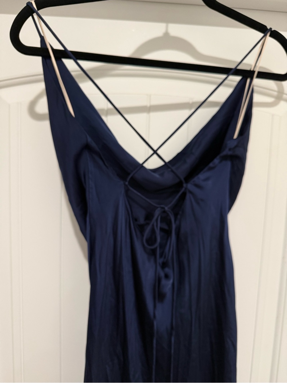 Aritzia Wilfred Navy Diamante Slip Dress - Picture 7 of 7